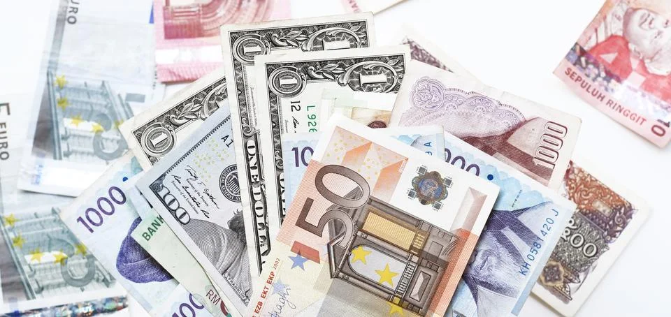 Close up of banknote Stock Photos