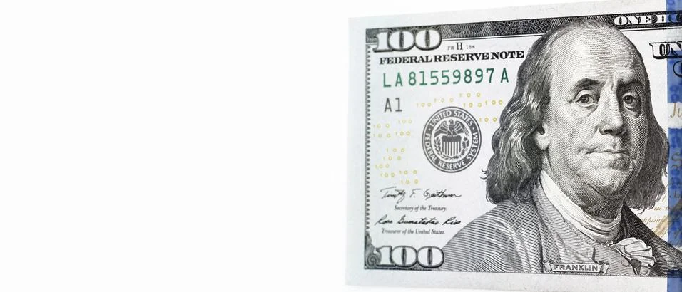 Close up of banknote Stock Photos