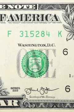 Close up of banknote Foto stock