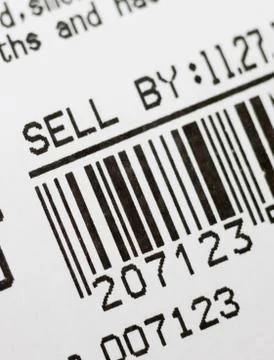 Close up of bar code Stock-Fotos