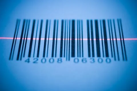 Close-up of a bar code Stock Photos