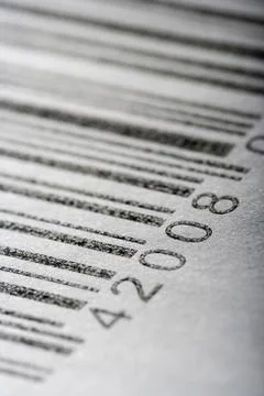 Close-up of a bar code 写真素材