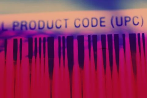 Close up of a bar code Foto stock