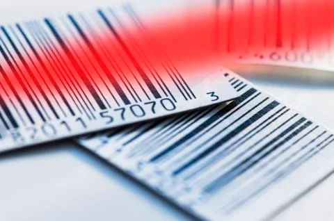 Close up of bar codes, studio shot Foto stock