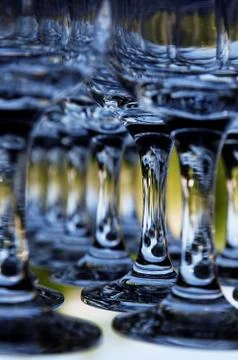 Close up. Bar glasses. Foto stock