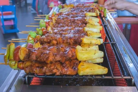 Close up Barbecue Stock Photos