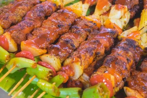 Close up Barbecue Stock Photos