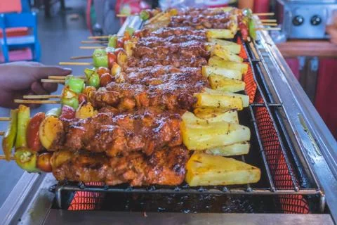 Close up Barbecue Foto stock