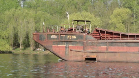 Close up barge sails Stock Footage 24774379