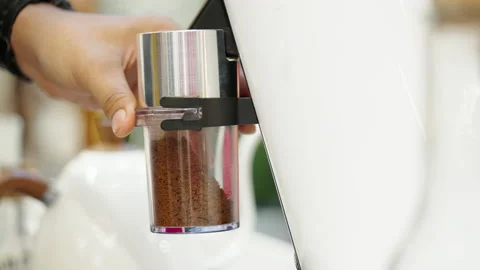 Close up of barista hands making Video stock 164818843