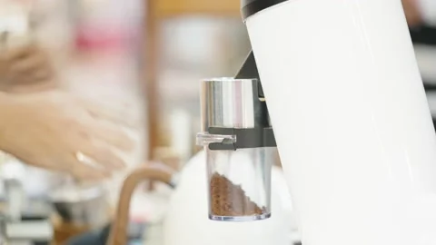 Close up of barista hands making Video stock 164819502