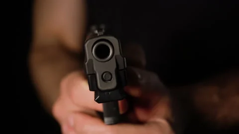 Close up barrel Point Stock-Footage 197010962