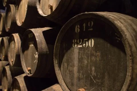 Close up of a barrel stack Stock Photos