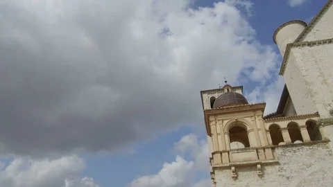 Close up basilica, Assisi Stock-Footage 82130683
