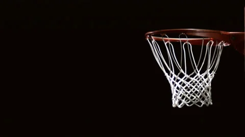 Close up of a basketball dunk. Video stock 33993889
