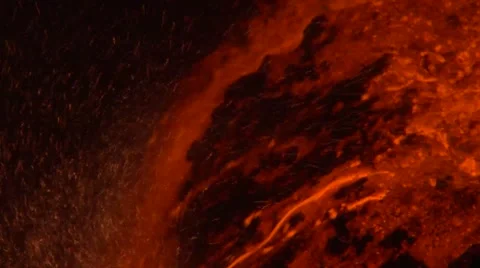 Close-up of Batch of pig iron at melting point Stock Footage 50412196