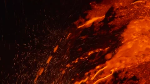 Close-up of Batch of pig iron at melting point Stock Footage 50412242