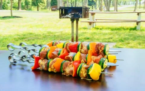 Close up bbq and corncob on a grilling pan, Stock Photos