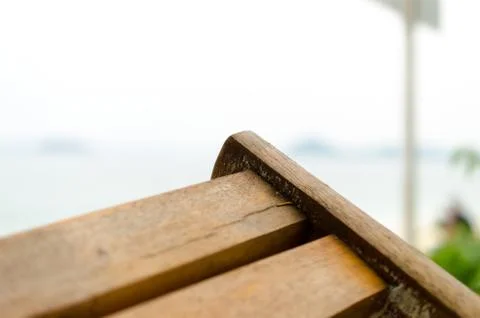 Close up of beach chairs Stock Photos