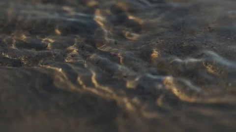 Close Up, Beach, Sand, Ocean Water Stock Footage 129860679