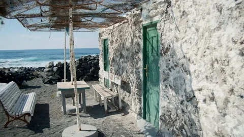 Close Up Beach Shack Stock Footage 102160107