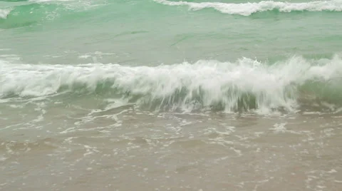 Close up Beach view. China, Hainan Stock Footage 35991817