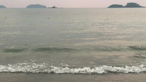 Up Close Beach Waves Stock Footage 220307942