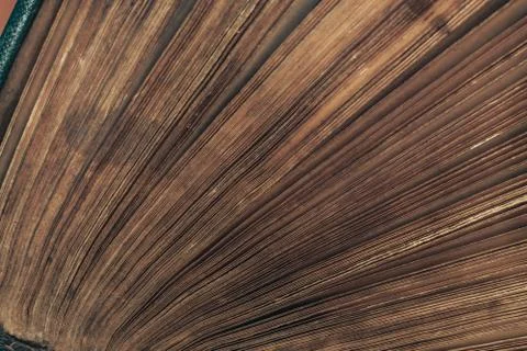 Close up beautiful ancient book pattern background for design. The book is in Stock Photos