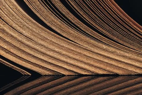Close up beautiful ancient book pattern background for design. The book on a  Stock Photos