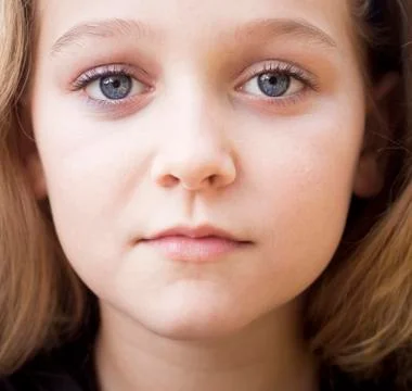Close up of beautiful child Stock Photos