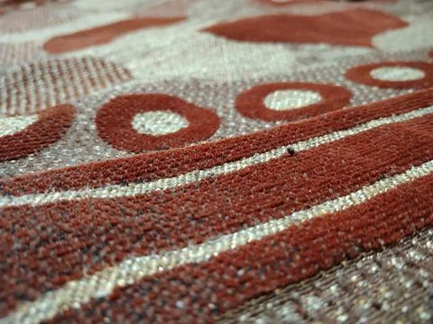 Close up of a beautiful fabric texture pattern Stock Photos