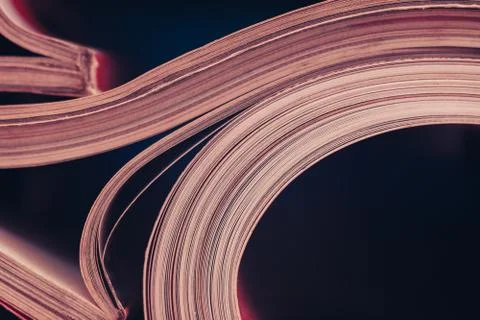 Close up beautiful journals pages pattern background for design. Stock Photos