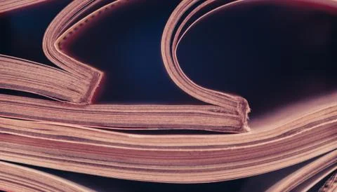 Close up beautiful journals pages pattern background for design. Stock Photos
