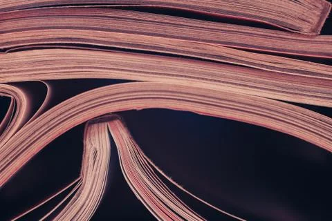 Close up beautiful journals pages pattern background for design. Stock Photos