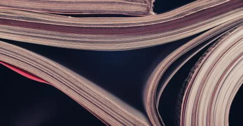 Close up beautiful journals pages pattern background for design. Stock Photos