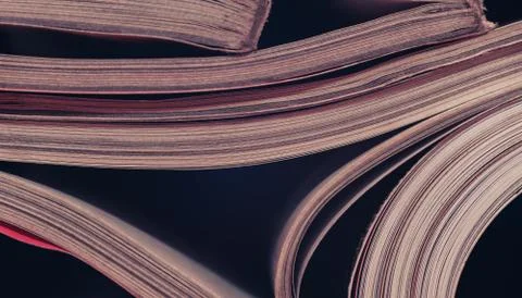 Close up beautiful journals pages pattern background for design. Stock Photos