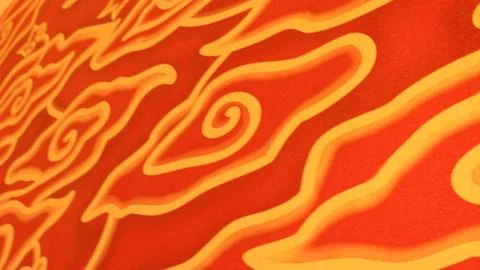 Close up of beautiful red cloud batik wallpaper 写真素材