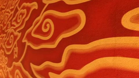 Close up of beautiful red cloud batik wallpaper 写真素材