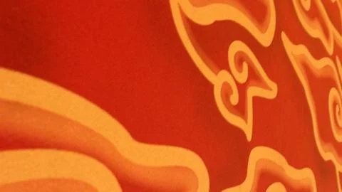Close up of beautiful red cloud batik wallpaper Foto stock