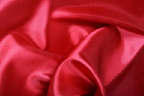 Close up of beautiful Red Silk pattern Stock Photos