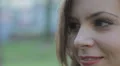 close up of beautiful smiling and laughing young woman HD Footage