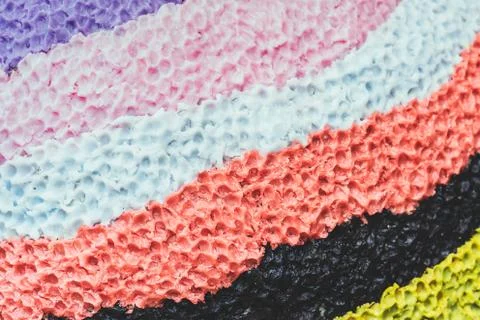 Close up to beautiful of various rough textures and colors of candles. Textur Stock Photos