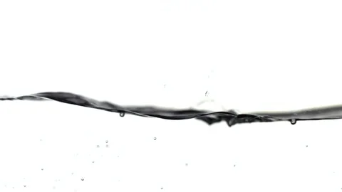 Close-up of a beautiful water surface gently waving in white Stock Footage 281124873