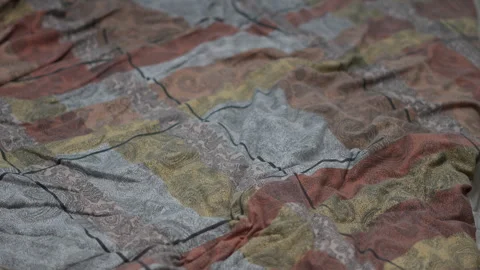 Close up of Bedsheet Stock Footage 260829515