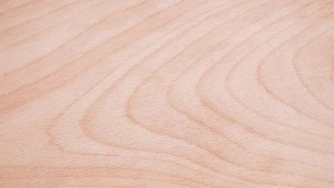 Close-up beech board painting with a brush. Stock Footage 71563545