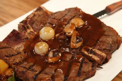 Close up of beefsteak Foto stock