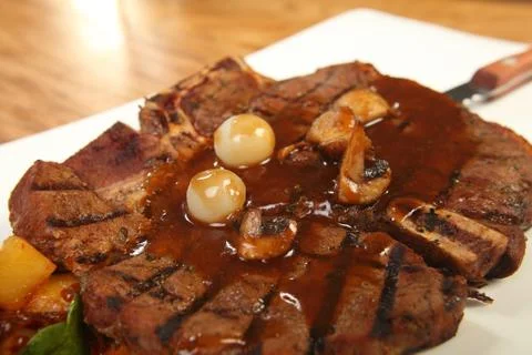 Close up of beefsteak Foto stock