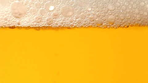 Close up of beer with bubbles Stock Footage 89803910