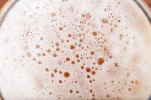 Close up of beer bubbles. Stock Photos