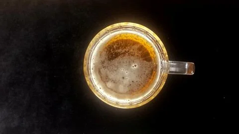 Close up of a beer cup with beer Foto stock